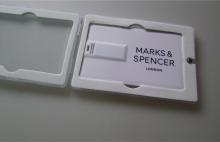 USB card, logo MARKS & SPENCER